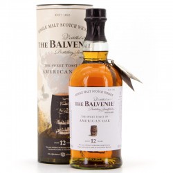 Balvenie - Whisky American Oak - 12 ans, bouteille et étui